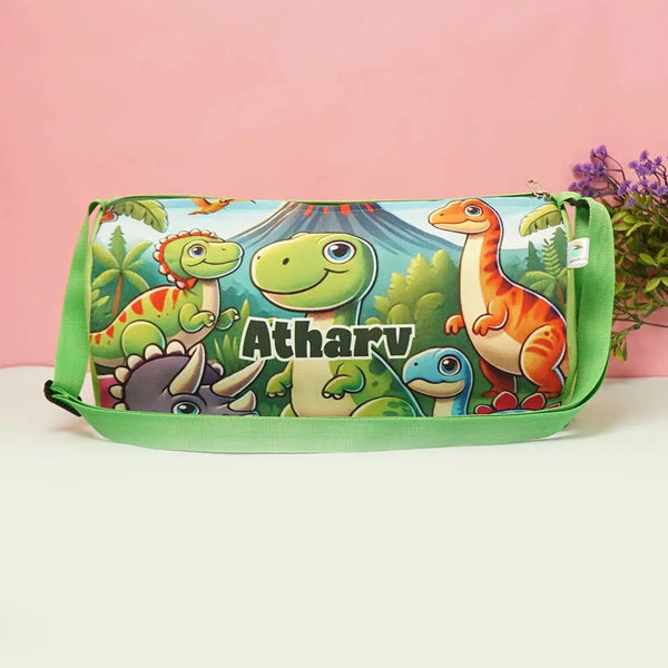 Personalized Animal Printed Sling Duffle Bag for Kids